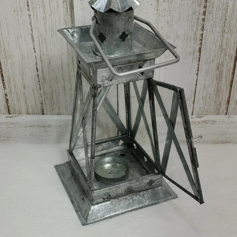 Metal Lantern Beach Coastal Nautical